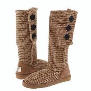 Knit UGG Boots [Tan]